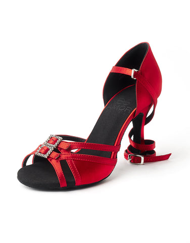 Ladies Latin & Ballroom Dance Shoes - Red