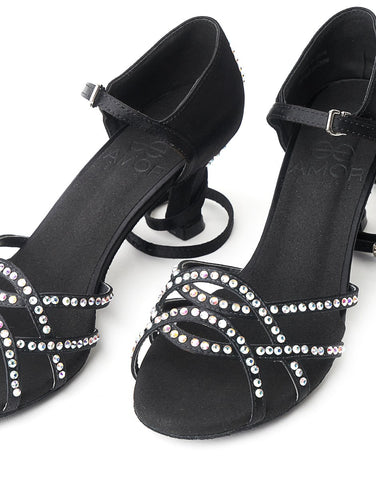 Ladies Latin & Ballroom Dance Shoes - Black